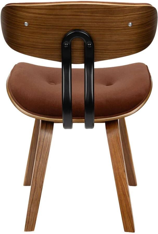 Dutchbone Blackwood Eetkamerstoel Walnootkleur Bruin - Foto 2