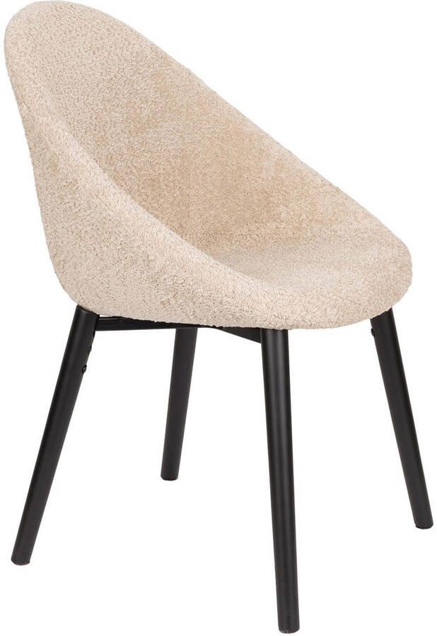 Dutchbone Fenna Eetkamerstoelen Beige Set van 2 - Foto 3