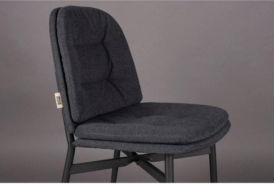 Dutchbone Jade Eetkamerstoelen Blauw Set van 2 - Foto 3