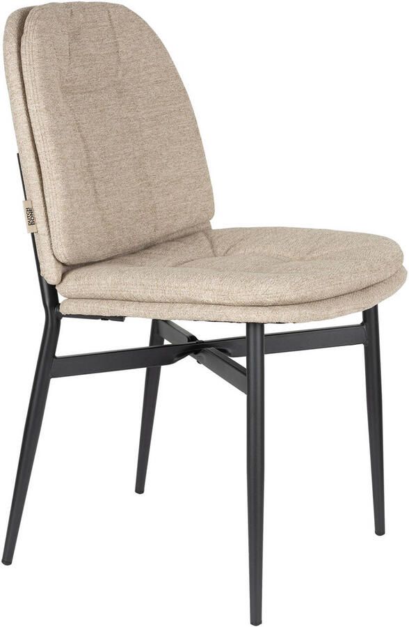 Dutchbone Jade Eetkamerstoelen Beige Set van 2 - Foto 4