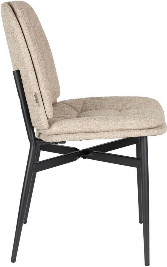 Dutchbone Jade Eetkamerstoelen Beige Set van 2 - Foto 3