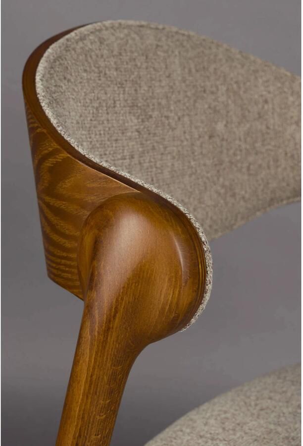 Dutchbone Babington Eetkamerstoelen Walnoot kleur Set van 2 - Foto 4