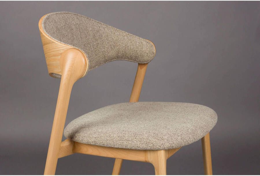 Dutchbone Babington Eetkamerstoelen Naturel Set van 2 - Foto 3