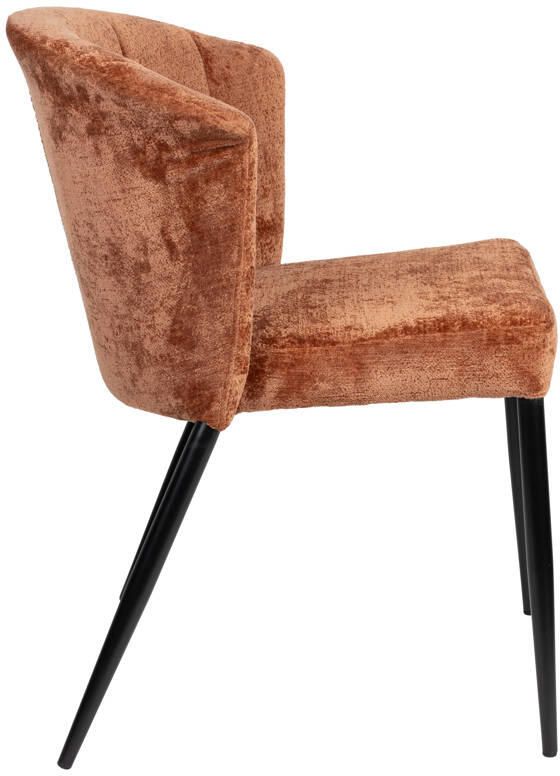 Dutchbone Georgia Eetkamerstoelen Terracotta Set van 2 - Foto 4