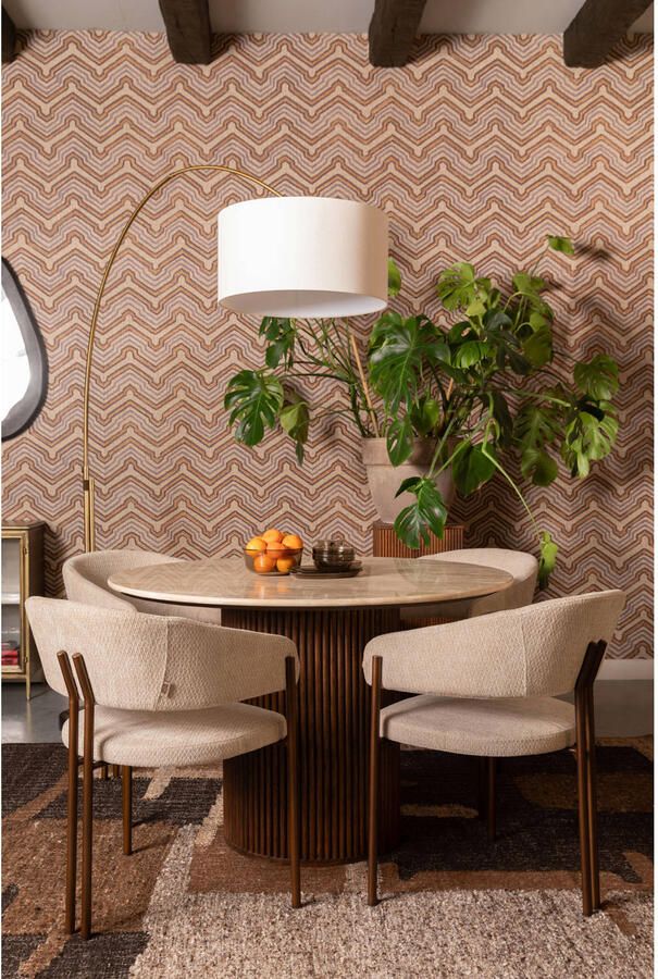 Dutchbone Naida Eetkamerstoelen Beige Set van 2 - Foto 3