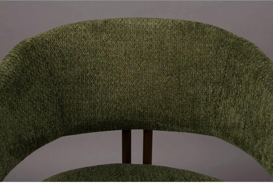 Dutchbone Naida Eetkamerstoelen Armleuning Groen Set van 2 - Foto 3