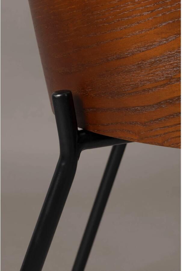 Dutchbone Rodin Eetkamerstoelen Hout Set van 2 Beige - Foto 2