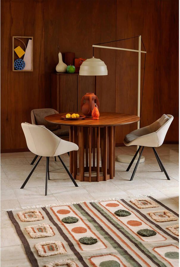 Dutchbone Wakefield Eetkamerstoelen Ivory Set van 2 Beige - Foto 2