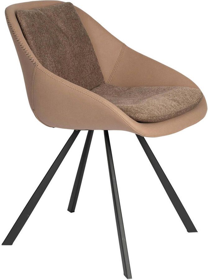 Dutchbone Wakefield Eetkamerstoelen Beige Set van 2 - Foto 4