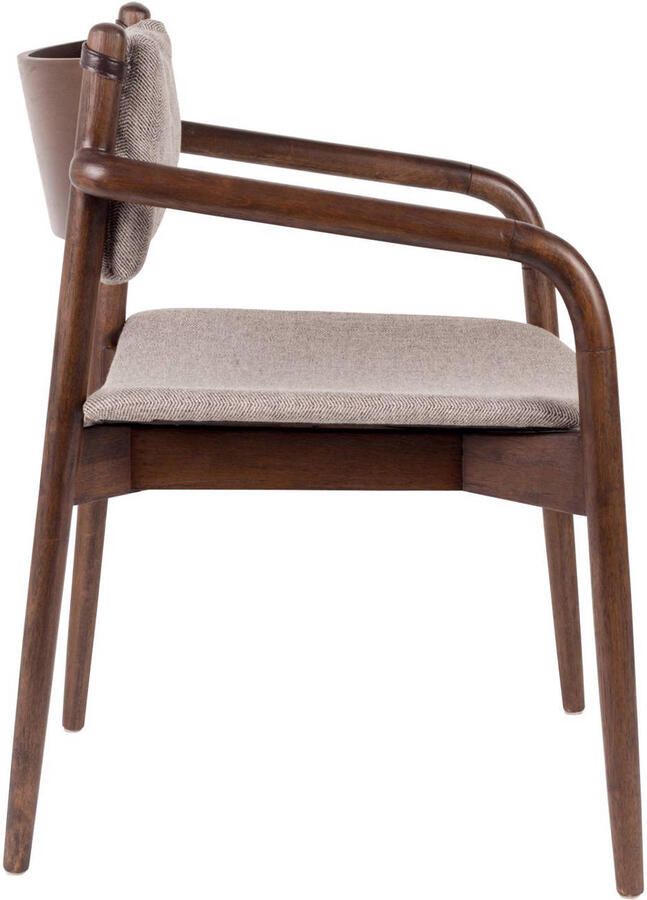 Dutchbone Eetkamerstoel Torrance met armleuning Hout - Foto 3