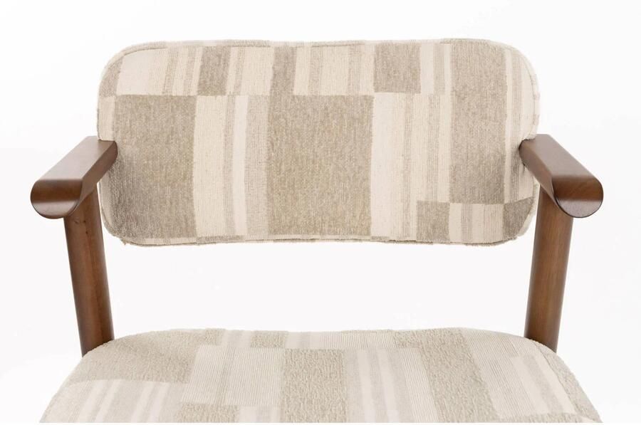 Dutchbone eetkamerstoelen Sara met armleuningen beige (set van 2) - Foto 2