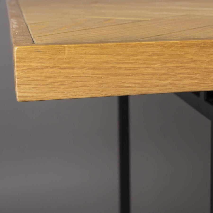 Dutchbone Class Eettafel Rond 220X90 cm Eikenhout Bruin}