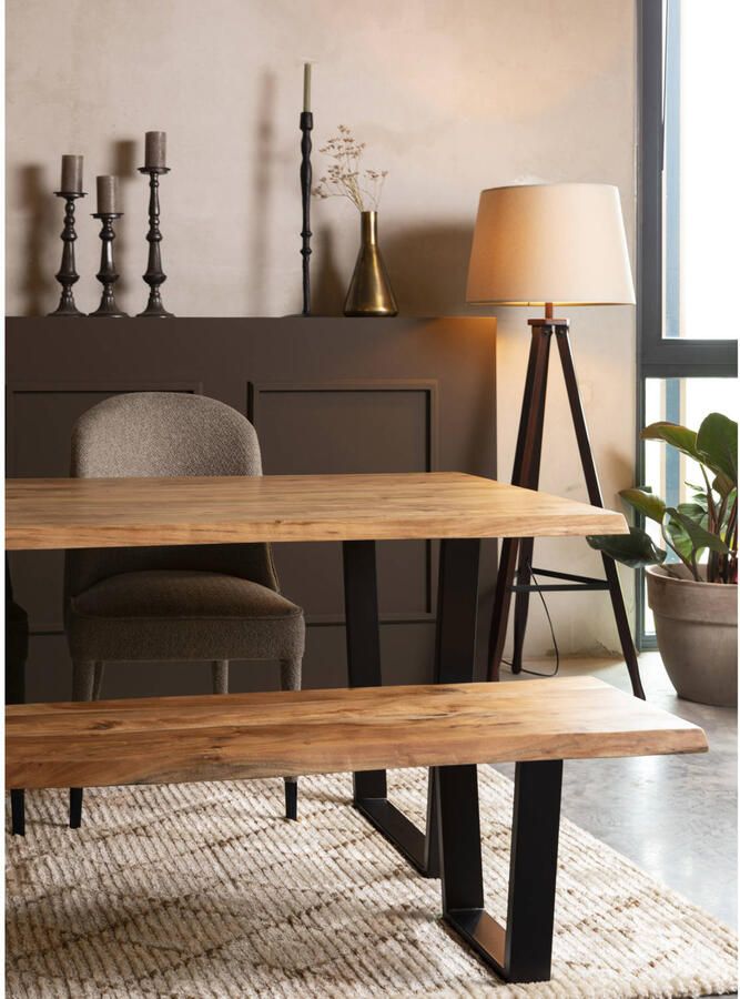 Dutchbone Aka Eettafel 180x90 cm Hout Bruin} - Foto 3