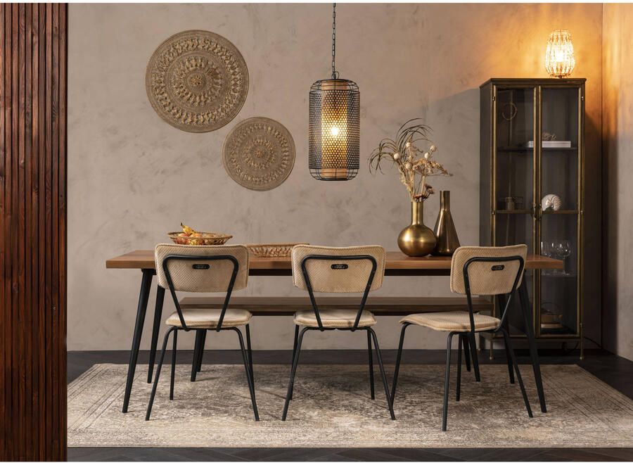 Dutchbone Alagon Eettafel 160X90 cm Hout Bruin}