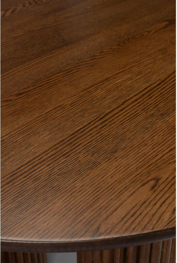 Dutchbone Ovale Eettafel Dean Walnootlook 220 x 90cm Bruin Ovaal