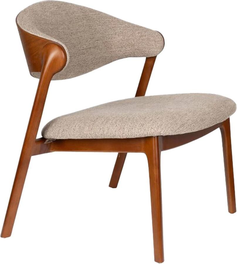 Dutchbone Babington Fauteuil Walnoot kleur Bruin