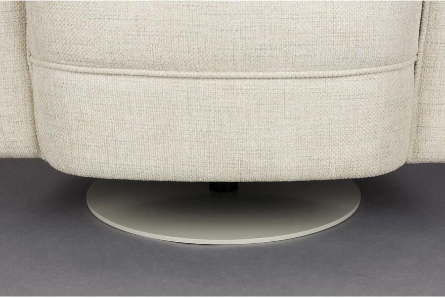Dutchbone Flower Fauteuil Draaistoel Beige - Foto 3