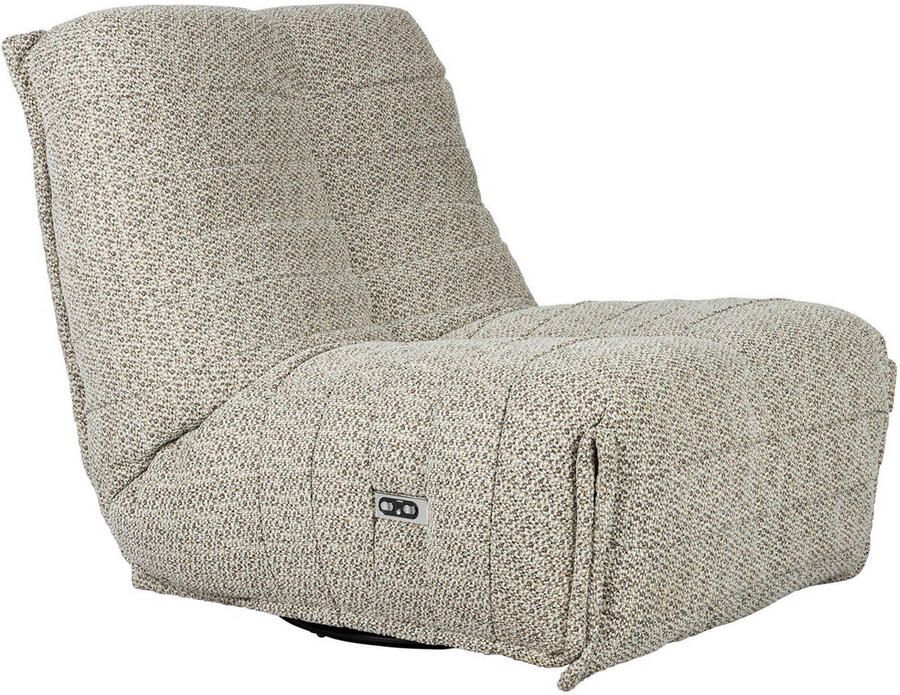 Dutchbone Verstelbare Fauteuil Hamilton Chenille Cappuccino - Foto 3