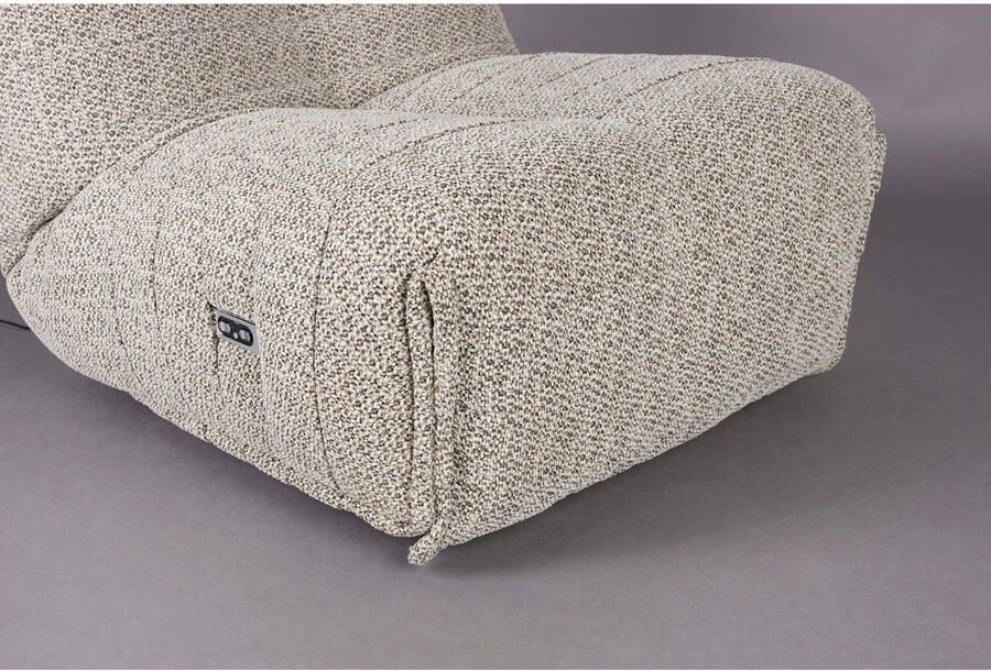Dutchbone Verstelbare Fauteuil Hamilton Chenille Cappuccino - Foto 2