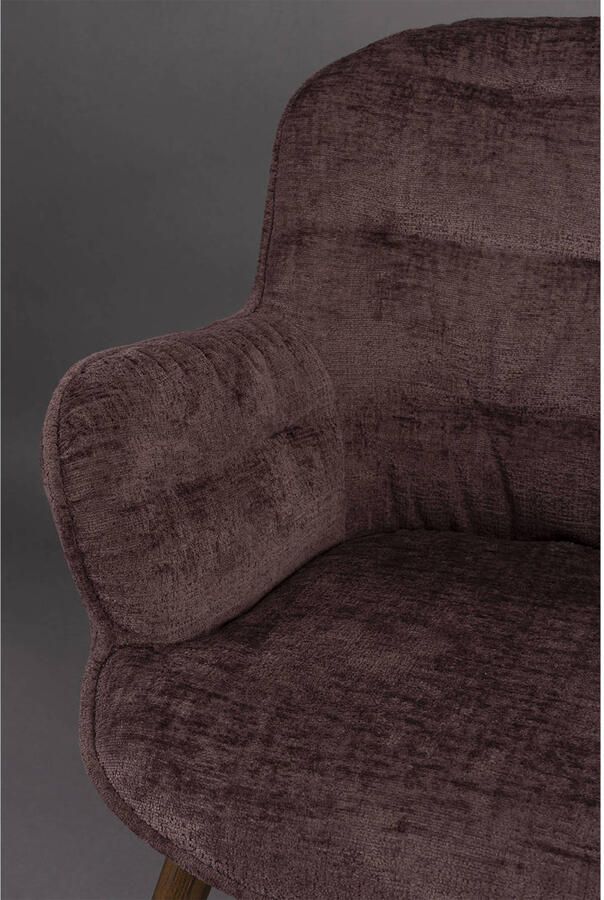 Dutchbone Lenn Fauteuil Plum Paars} - Foto 2