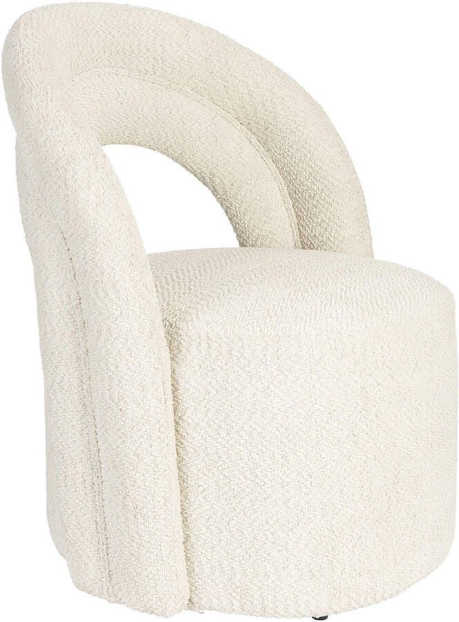 Dutchbone Draaifauteuil Seina Bouclé Beige - Foto 4