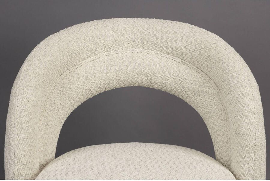 Dutchbone Draaifauteuil Seina Bouclé Beige - Foto 3