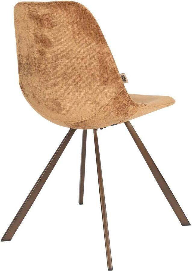 Dutchbone Franky Eetkamerstoelen Cognac Set van 2 - Foto 2