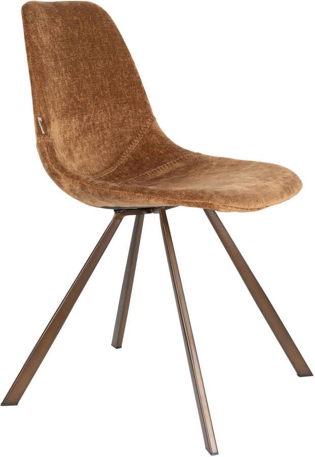 Dutchbone Franky Eetkamerstoelen Cognac Set van 2 - Foto 3