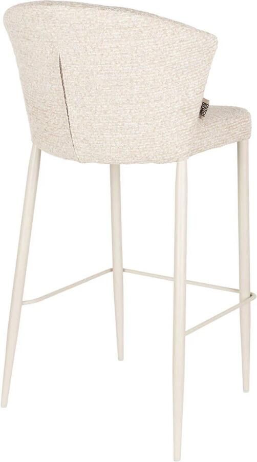 Dutchbone Georgia Barkrukken rugleuning 75 cm Beige Set van 2 - Foto 3
