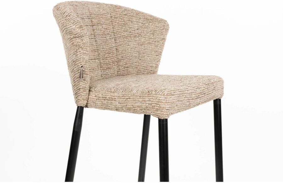 Dutchbone Georgia Barkrukken rugleuning 75 cm Bruin Set van 2 - Foto 3