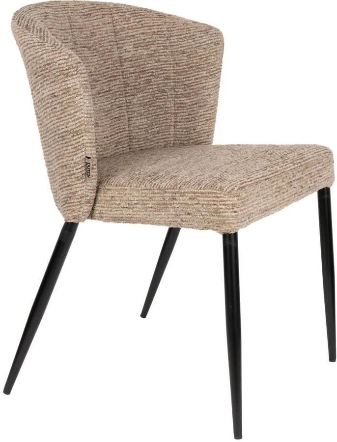 Dutchbone Georgia Eetkamerstoelen Bruin Set van 2 - Foto 2