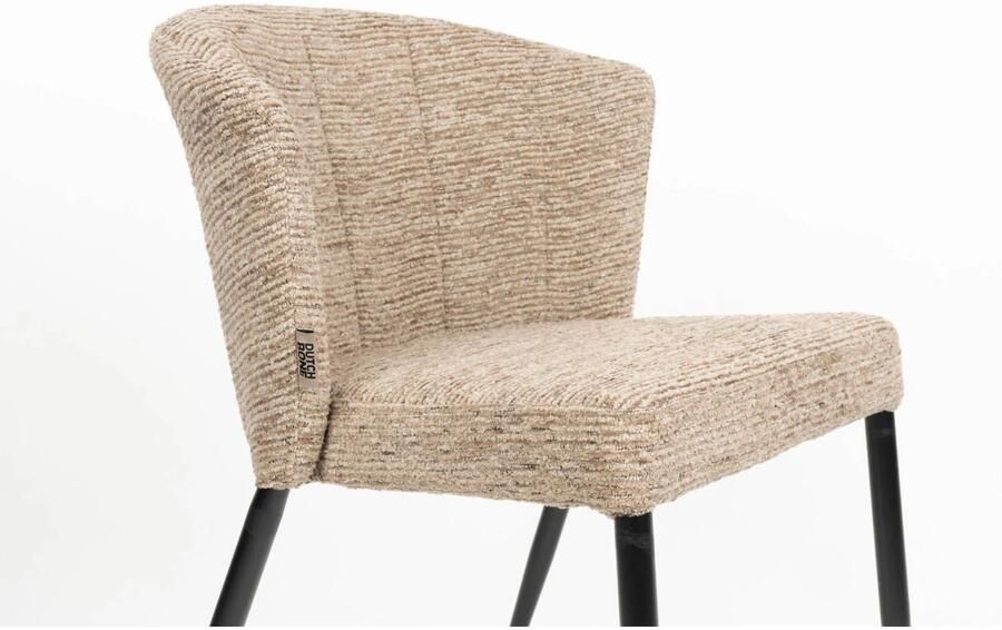 Dutchbone Georgia Eetkamerstoelen Bruin Set van 2 - Foto 4