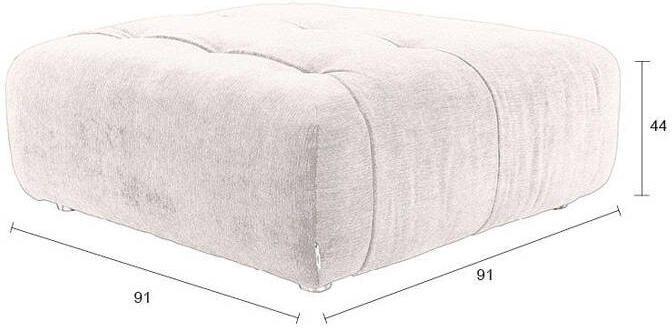 Dutchbone Giada Hocker Plum Paars} - Foto 2