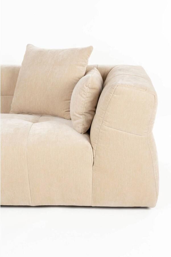 Dutchbone Hodge Bank met Chaise Longue Links Beige - Foto 4