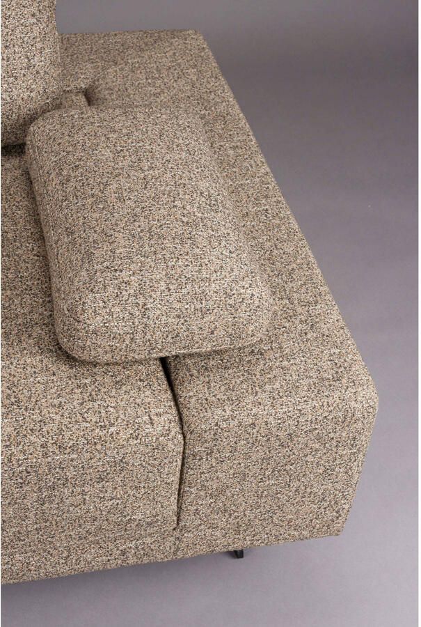 Dutchbone Shelly Bank Cinnamon Links Chaise Longuen Bruin