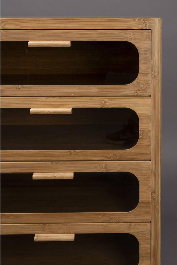 Dutchbone Caroun Kast| Opbergkast Breed Bamboehout Bruin - Foto 2