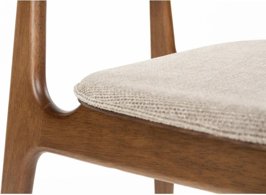 Dutchbone Marais Eetkamerstoelen Walnoot kleur Set van 2 - Foto 2