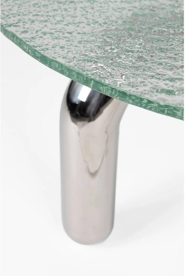 Dutchbone Marly Salontafel Rond 80 cm Glas Chroom Zilver - Foto 3