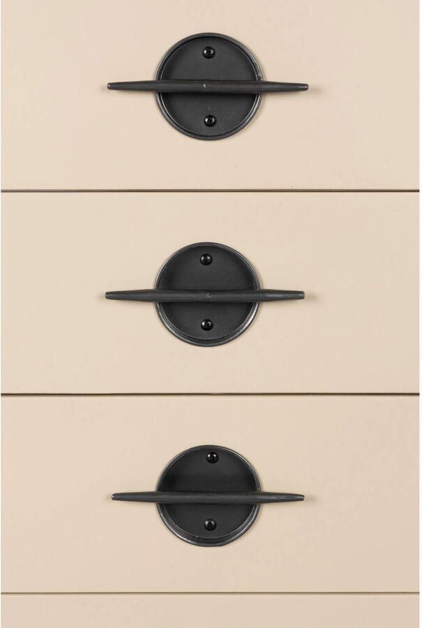 Dutchbone Ladekast Edson Rubberhout Met 5 laden Beige - Foto 3