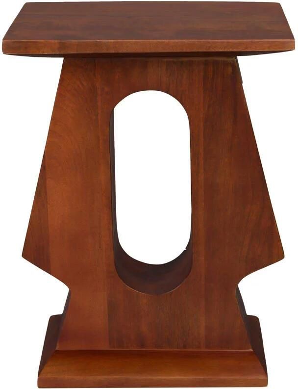Dutchbone Pilaster Bijzettafel Rechthoek Mangohout Bruin - Foto 2