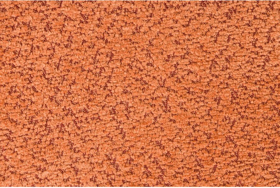 Dutchbone Poef Sen Bouclé Bruin Oranje - Foto 3