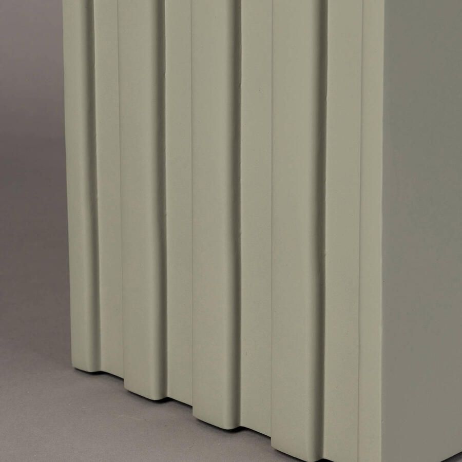 Dutchbone Clayton Bijzettafel Vierkant 40x40 cm Marmer Grijs}