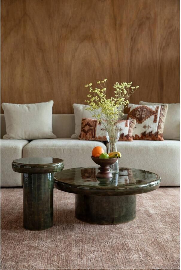 Dutchbone Mush Salontafel Rond 60 cm Groen - Foto 2