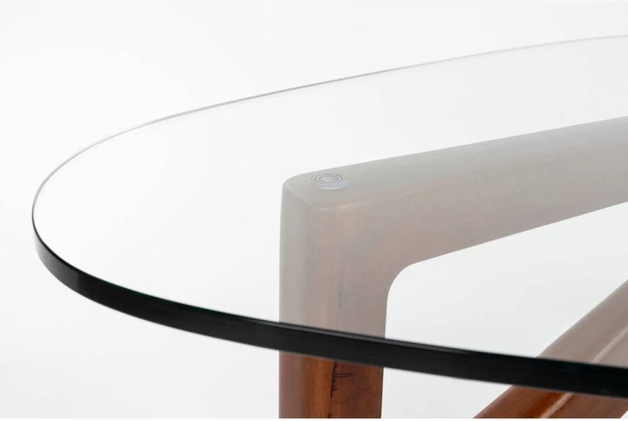 Dutchbone salontafel Norwin Salontafel Hout Glas (90x126 cm) Naturel - Foto 2