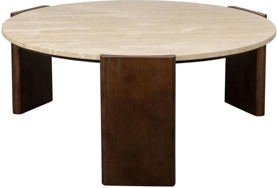 Dutchbone Valcour Salontafel Rond Bruin