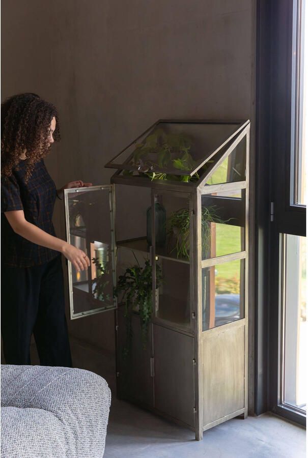 Dutchbone Vitrinekast Monviso 151 x 64cm Goud - Foto 2