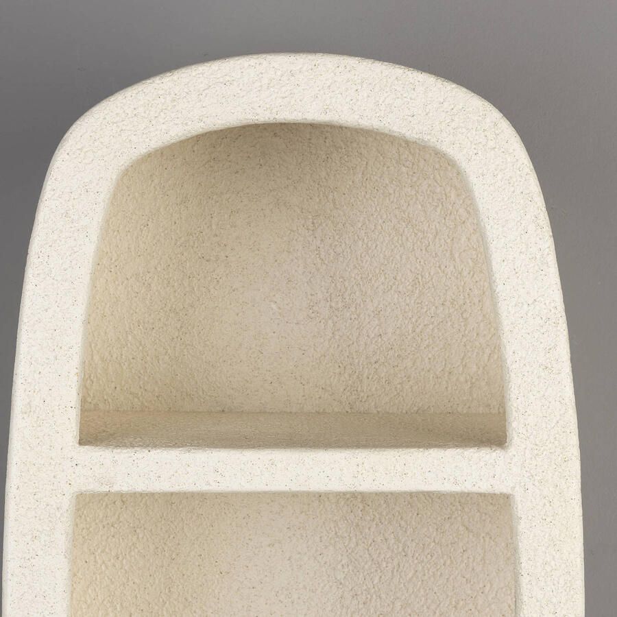 Dutchbone Wandplank Veda Gerecycled marmer 81 x 40cm Beige