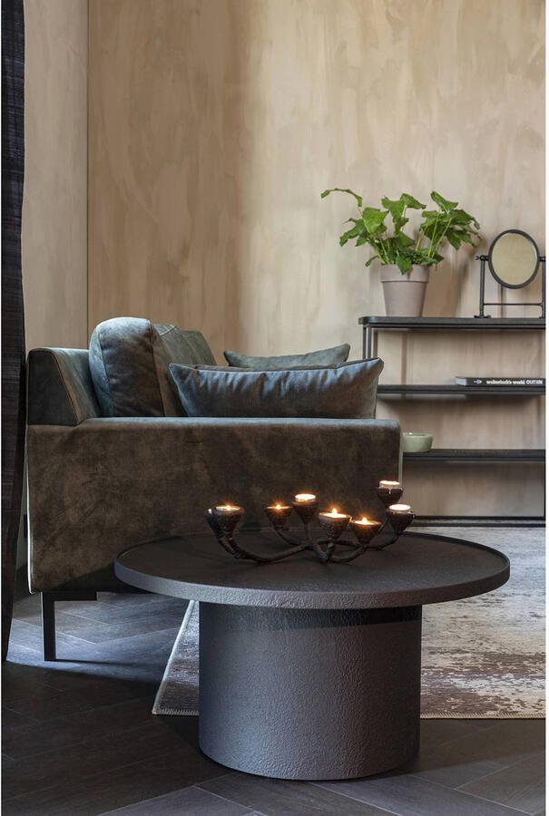 Dutchbone Sidetable Winston Metaal 90cm Zwart - Foto 3