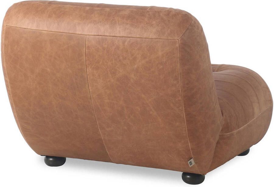 Dutchbone Wyatt Fauteuil Leer Cognac Bruin - Foto 3