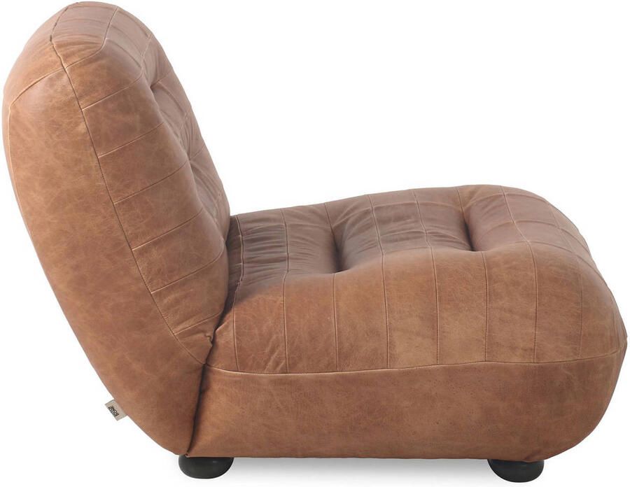 Dutchbone Wyatt Fauteuil Leer Cognac Bruin - Foto 2